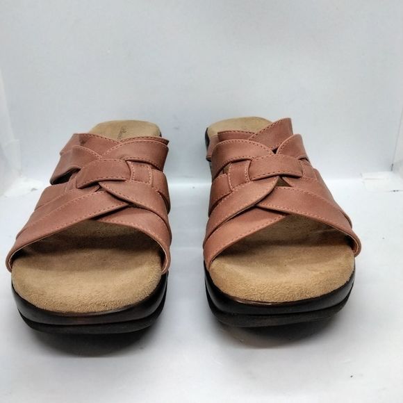 Bass Mule Clog NWOT. Size 9 Salmon Colored Platform Heeled - Picture 3 of 9